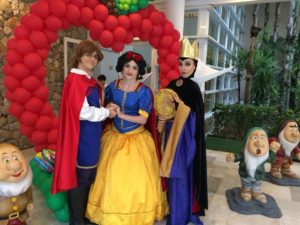 Branca de neve para festa infantil